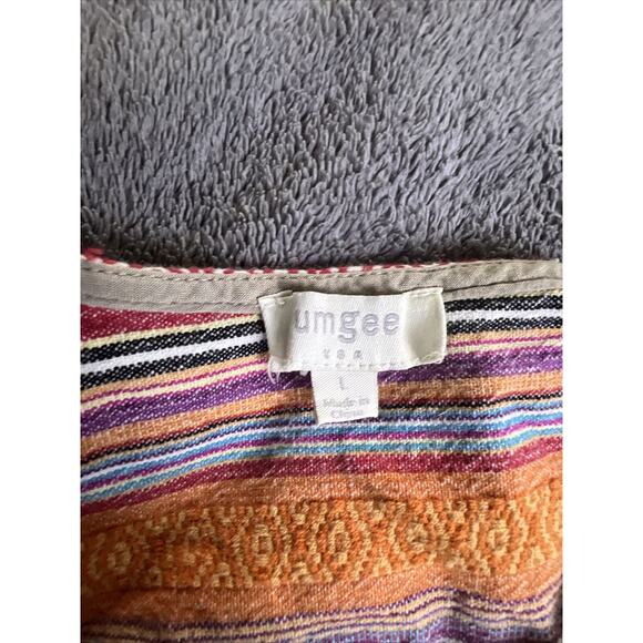 Umgee Aztec Print Boho Dress Size Large Sleeveless Breezy Sommer Festival - Picture 6 of 11